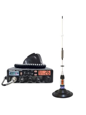 Zestaw radiowy CB President Richard ASC 10M + antena CB PNI ML70, długość 70cm, 26-30MHz, 200W