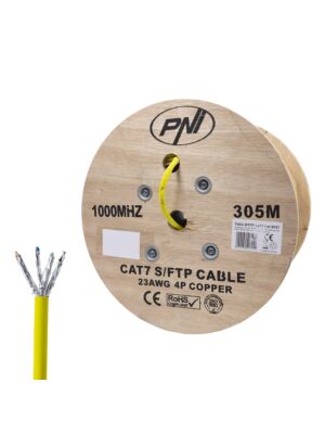 Kabel S/FTP CAT7 PNI SF07, 10Gbps, 1000MHz