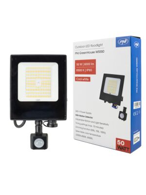 Odbłyśnik LED PNI GreenHouse WS550 50W z czujnikiem ruchu