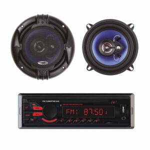 Pakiet radiowy Odtwarzacz samochodowy MP3 PNI Clementine 8440 4x45 w + Koncentryczne głośniki samochodowe PNI HiFi650, 120 W