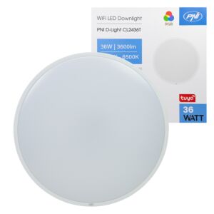 Lampa sufitowa LED PNI D-Light CL2436T Wi-Fi, Tuya, RGB