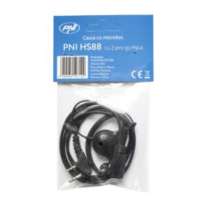 Słuchawki z mikrofonem PNI HS88 z 2 pinową wtyczką PNI-K