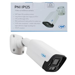 Kamera do monitoringu wideo PNI IP125 z IP, 5MP
