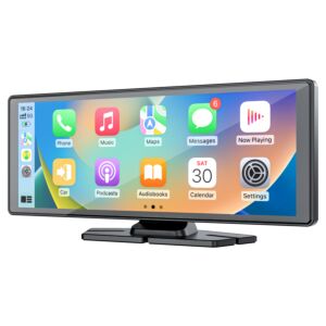 Monitor samochodowy - PNI L1026 10,26 cala, bezprzewodowy Carplay, nawigacja, muzyka, zestaw głośnomówiący, bluetooth, transmiter FM