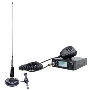 Zestaw stacji radiowej CB PNI Escort HP 9700 USB i antena CB PNI LED 2000 z podstawą magnetyczną