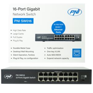 Przełącznik PNI SW016, 16 x 10/100/1000 Mb/s
