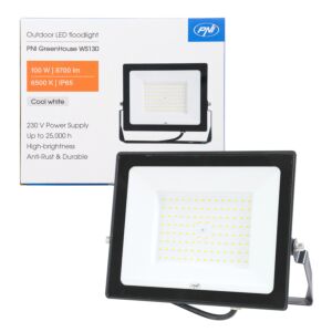 Odbłyśnik LED PNI GreenHouse WS130 100 W, zasilanie 230 V, 8700 lm, 6500 K, IP65